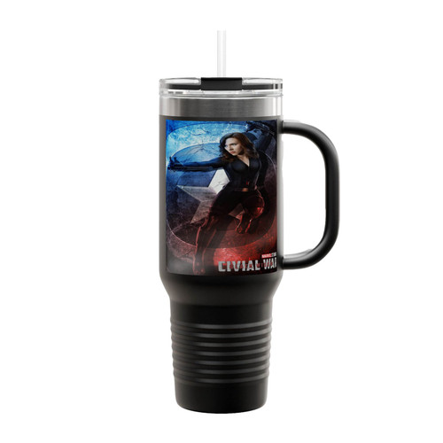 Black Widow Civil War Insulated Travel Mug