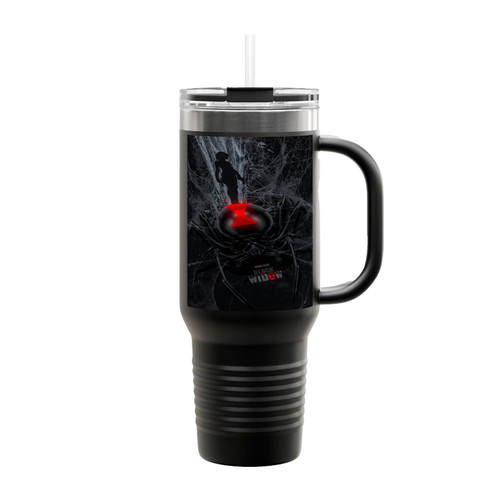 Black Widow Web Spider Insulated Travel Mug