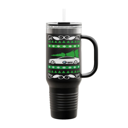 Bmw Ugly Christmas Insulated Travel Mug