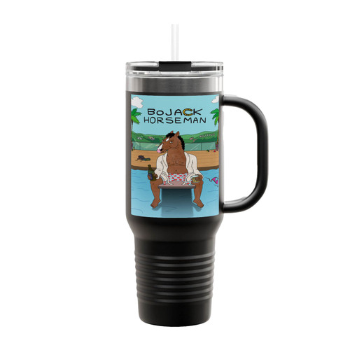 Bojack Horseman Pool Insulated Travel Mug