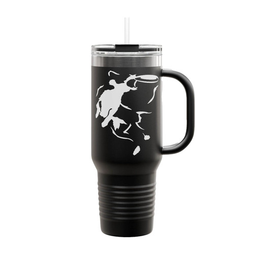 Border Collie Frisbee Disc Dog Insulated Travel Mug