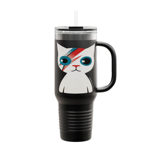 Bowie Cat Insulated Travel Mug