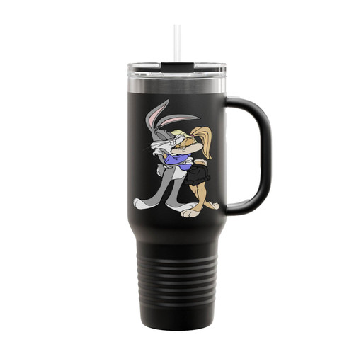 Bugs And Lola Bunny Love Insulated Travel Mug
