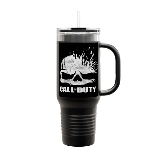Cal Of Duty Skull Insulated Travel Mug