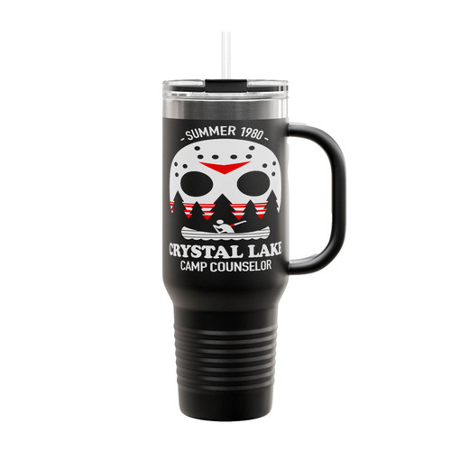 Camp Crystal Lake Jason Voorhees Insulated Travel Mug