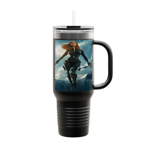 Captain America Black Widow Insulated Travel Mug