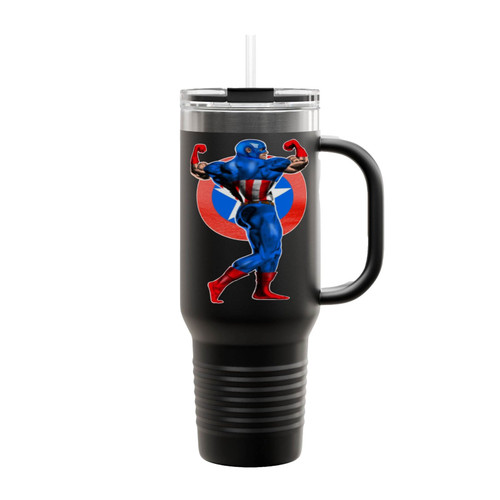 Captain America Flex Insulated Travel Mug