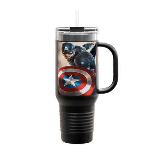 Captain America Logo Insulated Travel Mug
