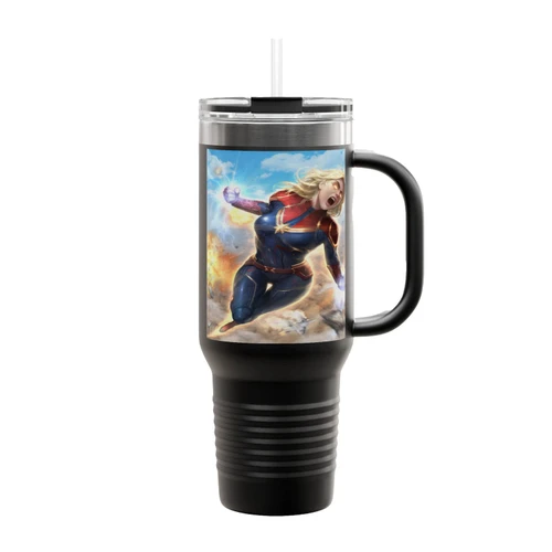 Captain Marvel 7 Insulated Travel Mug