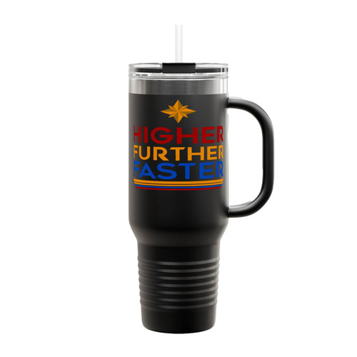 Captain Marvel Avengers Higher Further Faster 1 Insulated Travel Mug
