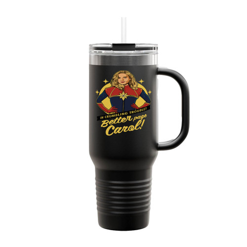 Captain Marvel Better Page Carol Insulated Travel Mug
