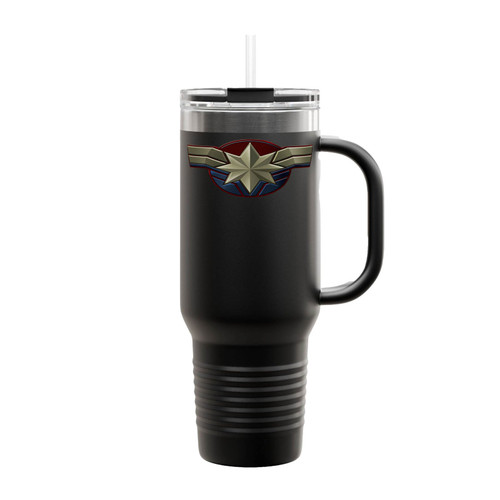 Captain Marvel Logo Insulated Travel Mug