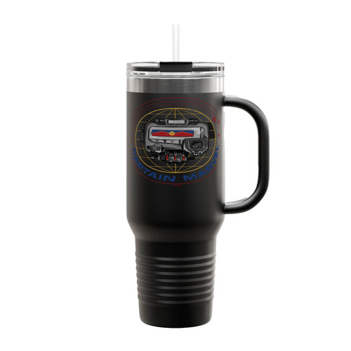 Captain Marvel Pager Insulated Travel Mug