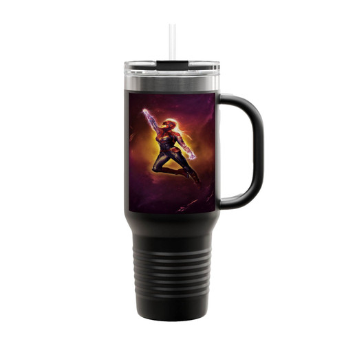 Captain Marvel Superhero 1 Insulated Travel Mug
