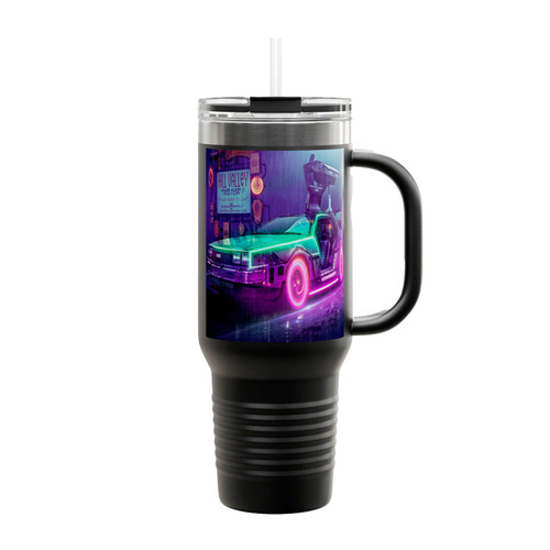 Car Back To The Future Insulated Travel Mug