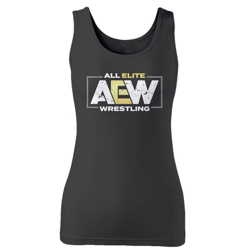 High quality print of this slim fit aew all elite wrestling a new era women tank top will turn heads. And bystanders won't be disappointed - the racerback cut looks good one any woman's shoulders.