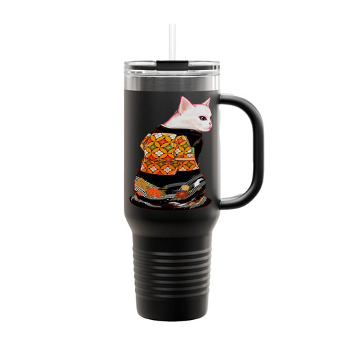 Cat Kimono Insulated Travel Mug
