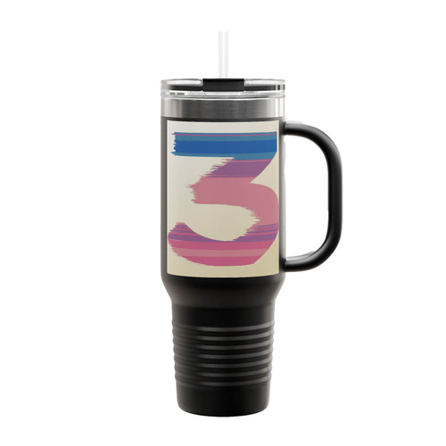 Chance Rapper 3 Three Logo Insulated Travel Mug