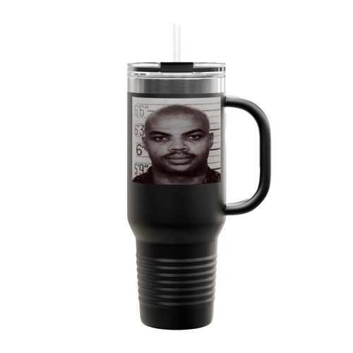 Charles Barkley Mugshot Insulated Travel Mug