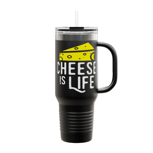 Cheese Is Life Insulated Travel Mug