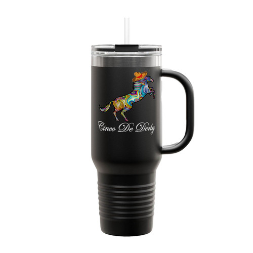 Cinco De Derby Cinco De Mayo Kentucky Derby Insulated Travel Mug