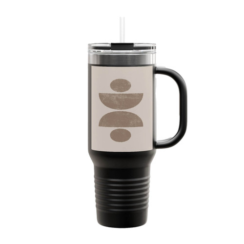 Circle Shapes Insulated Travel Mug
