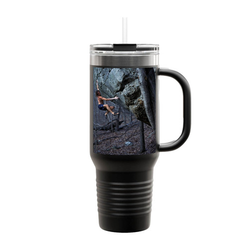 Climbing In The Ozarks Insulated Travel Mug