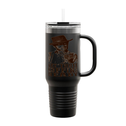 Clint Eastwood Get Three 3 Coffins Ready Insulated Travel Mug