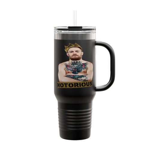 Conor Mcgregor Crowned Notorious Insulated Travel Mug
