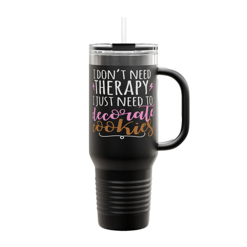 Cookie Decorating Therapy Cookie Decorators Insulated Travel Mug