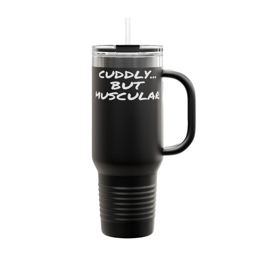 Cuddly But Muscular! Insulated Travel Mug