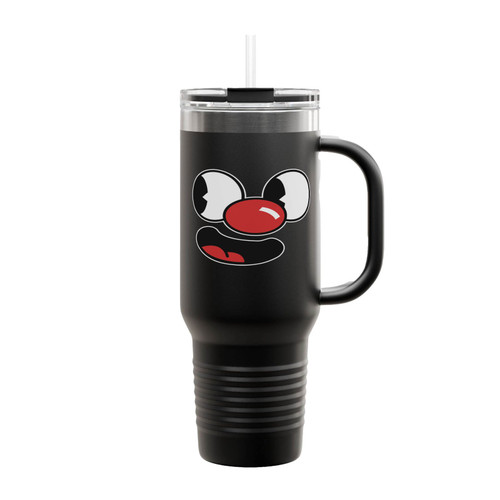 Cuphead Mugman Logo Game Retro Cartoon Insulated Travel Mug