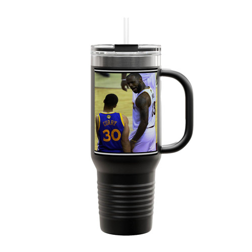 Curry Vs Lebron Insulated Travel Mug