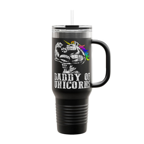 Daddy Of Unicorns Insulated Travel Mug