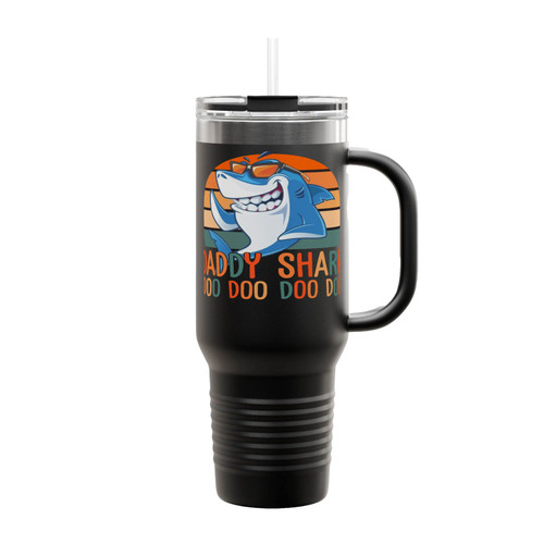 Daddy Shark Doo Doo Doo Insulated Travel Mug
