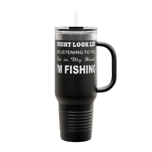 Dads Fishing Insulated Travel Mug