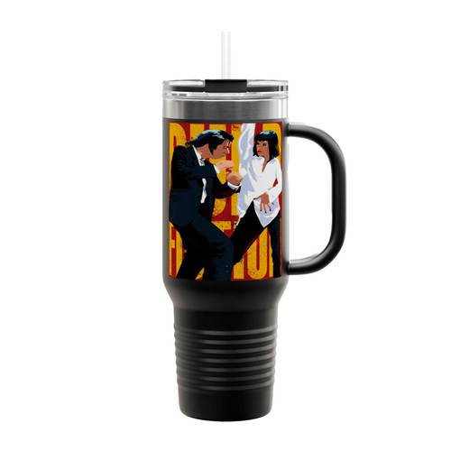 Dance Pulp Fiction Art Insulated Travel Mug