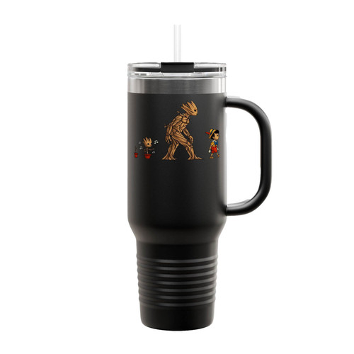 Dancing Groot Funny Pocket Insulated Travel Mug