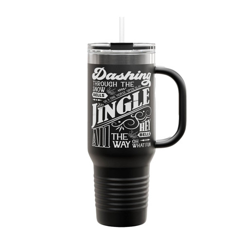 Dashing Through The Snow Insulated Travel Mug