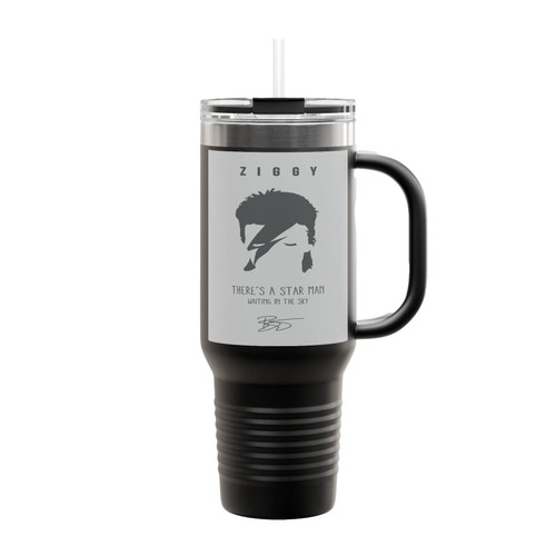 David Bowie Ziggy Insulated Travel Mug