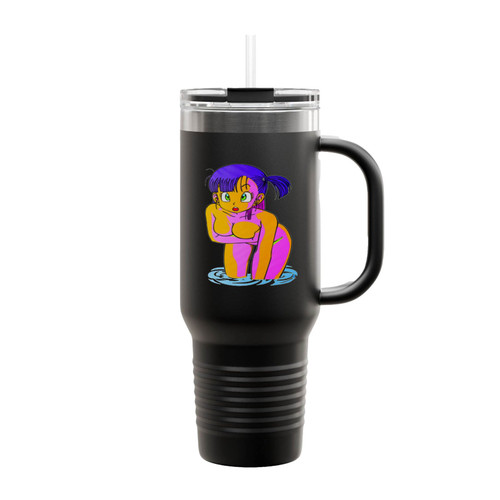 Dbz Sexy Bulma Pose Insulated Travel Mug