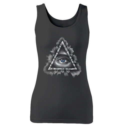 High quality print of this slim fit all seeing eye illuminati nwo new world order women tank top will turn heads. And bystanders won't be disappointed - the racerback cut looks good one any woman's shoulders. High quality print of this slim fit all seeing eye illuminati nwo new world order women tank top will turn heads. And bystanders won't be disappointed - the racerback cut looks good one any woman's shoulders.
