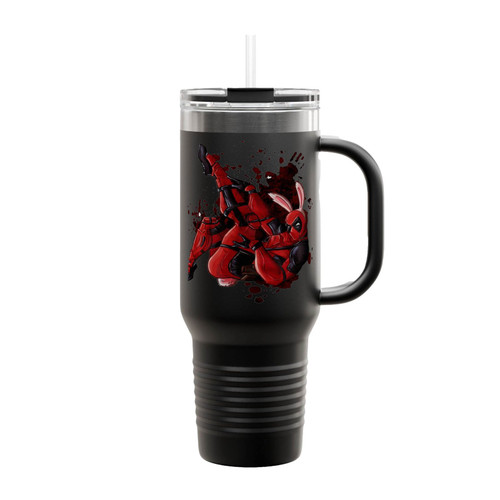 Deadpool Playboy Insulated Travel Mug