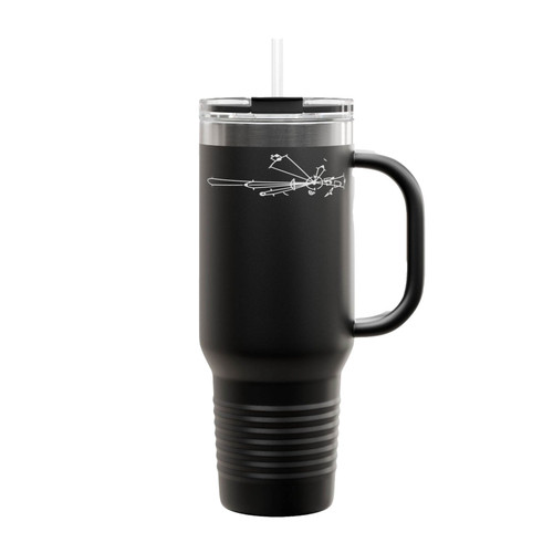 Death Star Targeting Computer Insulated Travel Mug