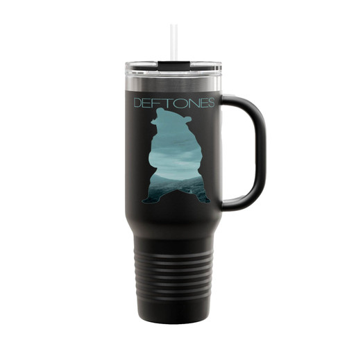 Deftones Bear Rock Band Insulated Travel Mug