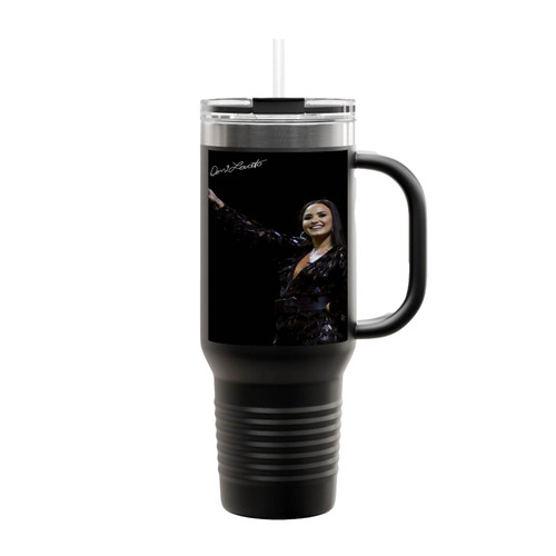 Demi Lovato Signed Insulated Travel Mug