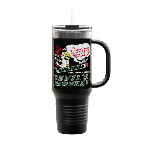 Devil's Harvest Theater Lobby Ad 1942 Insulated Travel Mug