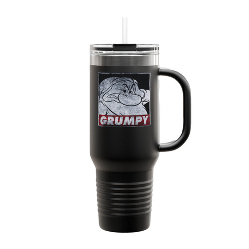 Disney Snow White Grumpy Dwarf Poster Insulated Travel Mug