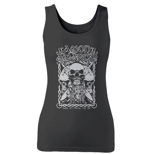 High quality print of this slim fit amon amarth bearded skull women tank top will turn heads. And bystanders won't be disappointed - the racerback cut looks good one any woman's shoulders. High quality print of this slim fit amon amarth bearded skull women tank top will turn heads. And bystanders won't be disappointed - the racerback cut looks good one any woman's shoulders.