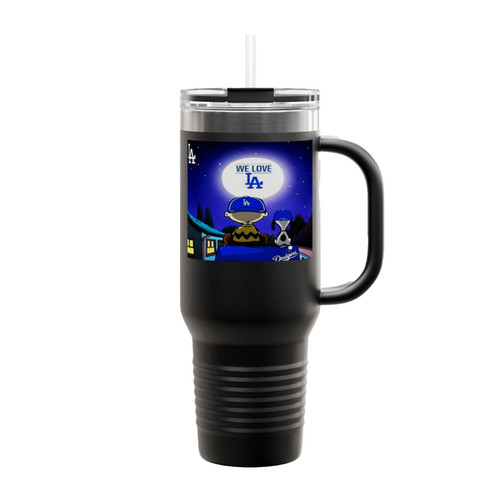 Dodgers Charlie Brown Insulated Travel Mug